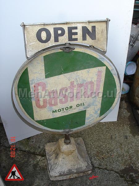 Garage Forecourt Signs - Castrol Open Sign