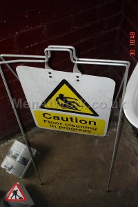 Cleaning Sign - Caution Sign – Metal Frame