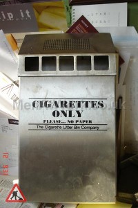 Cigarette Bin – Wall mounted - Cigarette bin