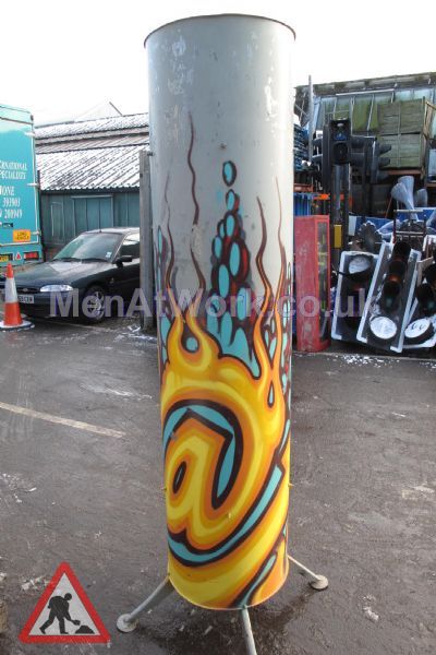 Graffitied Ducting - Graffited ducting