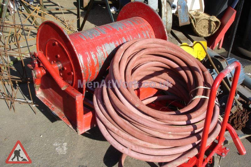 Large Fire House on Drum - Large Fire Hose on Drum (2)