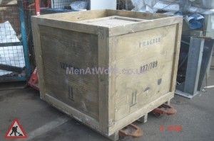 Large Wooden Crate - Large wooden crate