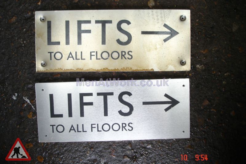 Lift Direction Signs - Lift direction signs