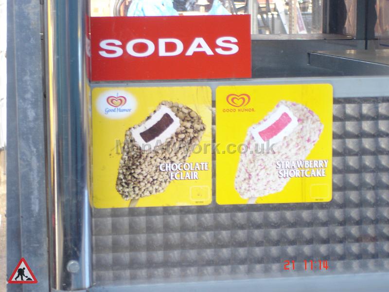 Mobile Food Vendor – Hot Dog Stand - Soda and Ice cream signs