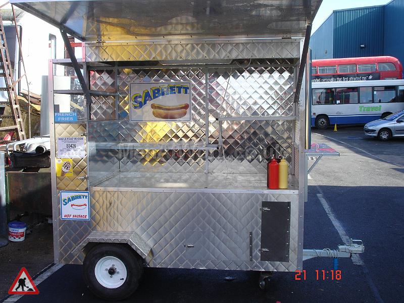 Mobile Food Vendor – Hot Dog Stand - Canopy Open Position