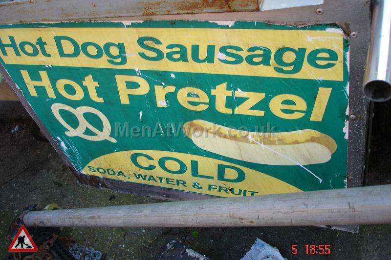 Pedestrian Hot Dog Stand - Pedestrian Hot Dog Stand Sign