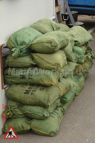 Sandbags Filled with Straw - Sandbags Filled with Straw