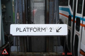 Platform number underground sign - Sign- Platform2