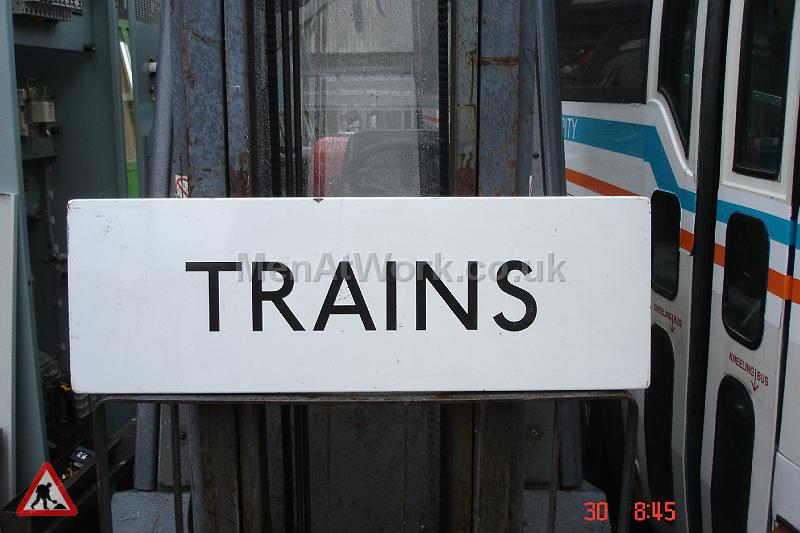 Tickets & Trains underground signs - Sign- Trains