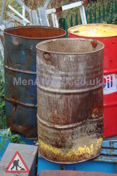 Steel Barrels - Rusted