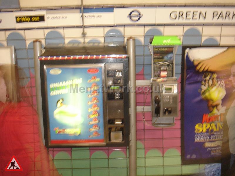 Wall mounted public phone - Underground vending machine & wall telephone