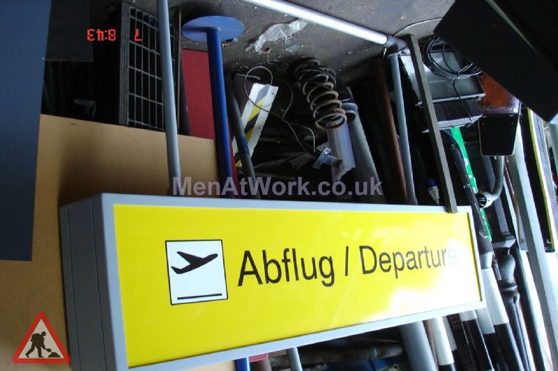 Airport Sign Depatures - Abflug / Departure