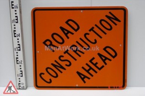 American Street Signs - Road construction ahead