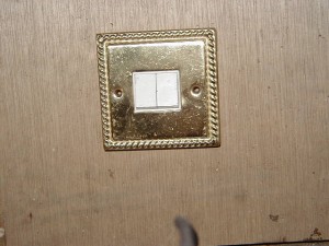 Brass Light Switch - brass light switch twin