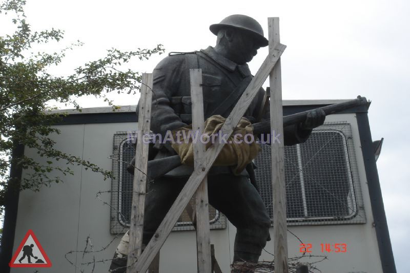 Soldier Statue - 7′ 6 high 8′ 3 long