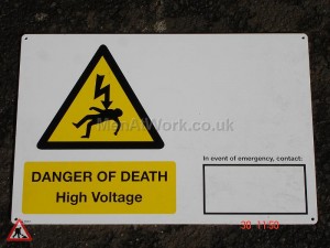 Danger High Voltage Sign - Danger High Voltage Signs (3)