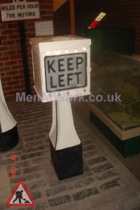 Period Street Dressing - Keep Left sign