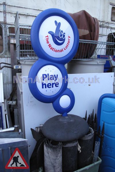 National Lottery Sign / Stand - Lotto Sign