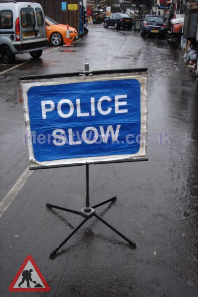 Police – Accident Signs - Police Sign Slow