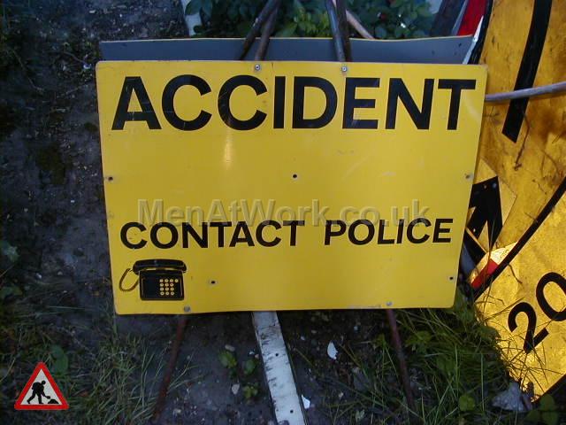 Police Accident Sign – Can you help - Police sign sandwich  style a