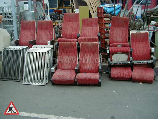 Train Seats - Red Covered Seats 2