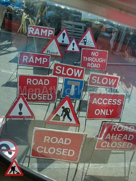 Road signs - Road work signs various