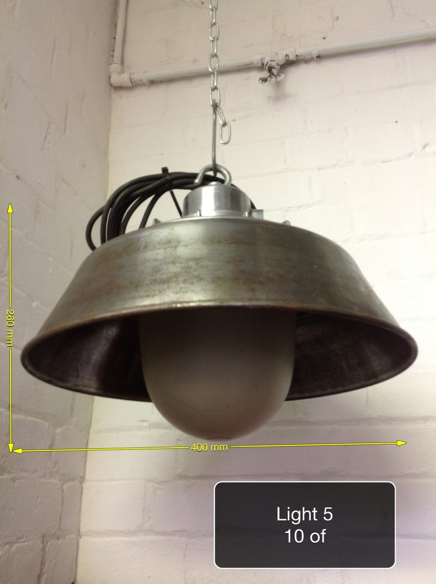 Industrial Lights - Pendant Light 15in across x 11in 10 Available