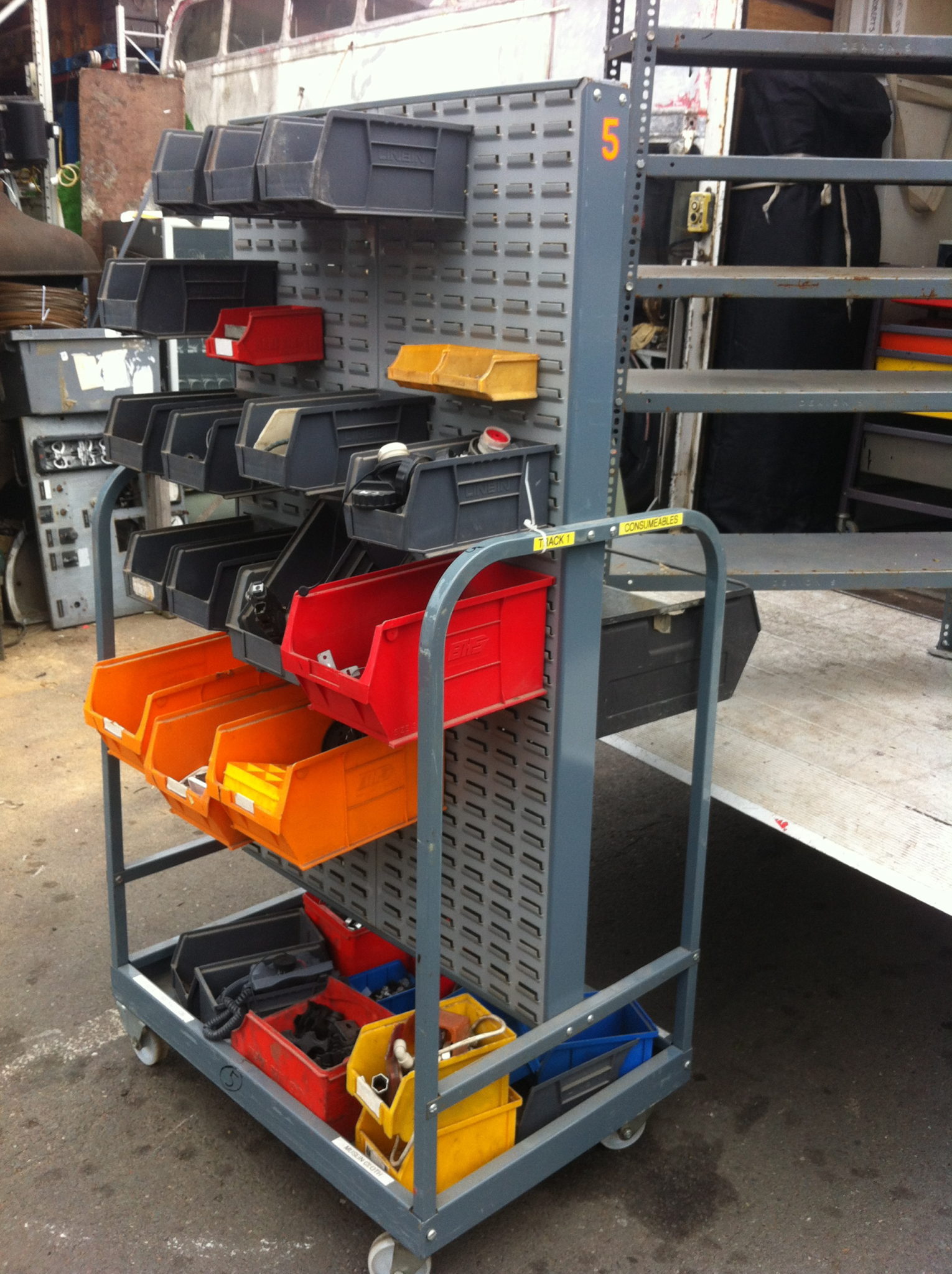 Mobile Parts Container Trolley 2 Available - Mobile Parts Trolley