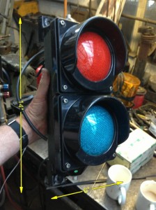 Red Green Light 14ins x 6ins 15 Available - Control Signal