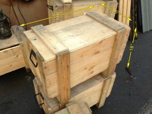 Wooden Crates 9 Available 18″ x 27″ x 15″ - IMG_3517