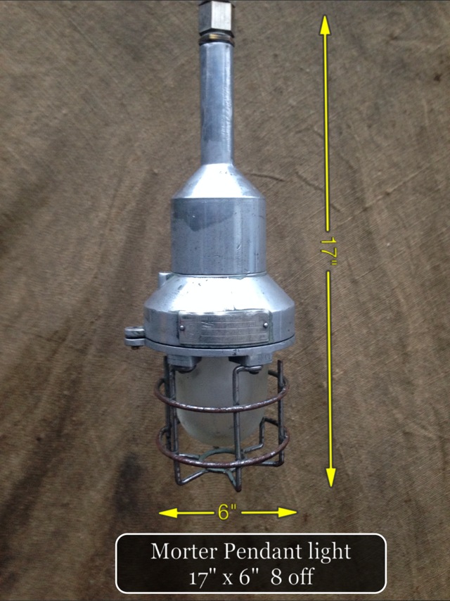 (23) Mortar Pendant Light 17″ x 6″ 8 Available - Mortar Light