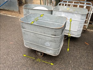 Trolley Galvanised 10 Available 32″ Long 22″ wide 30″ high - 