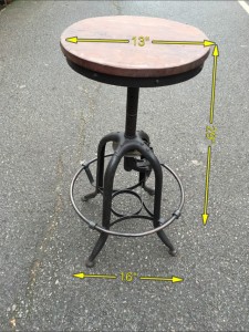 Stool Industrial Adjustable Height 8 Available - 